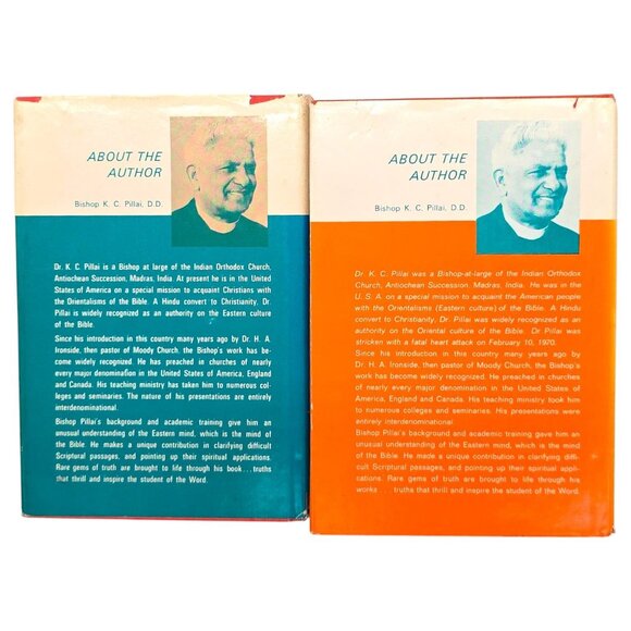 Orientalisms Of The Bible Volumes 1 & 2 By Bishop K.C. Pillai 1969 Hardcover - Picture 2 of 14